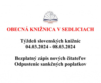 Aktuality / Týždeň slovenských knižníc - foto