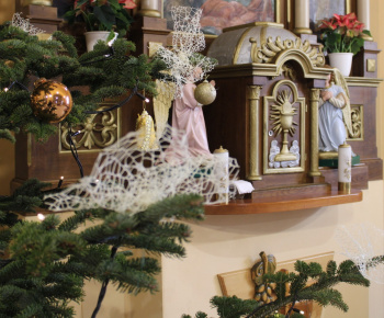 Vianočná výzdoba kostola