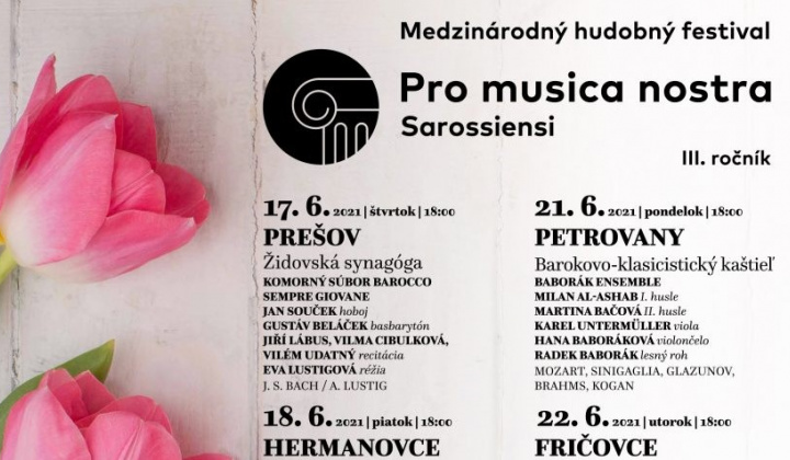 Pro musica nostra Sarossiensi 2021