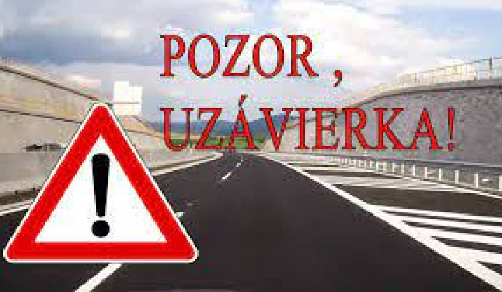 Plánovaná uzávierka cesty III/3465 Klenov - Hrabkov