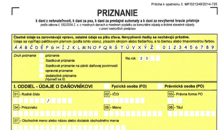 Daňové priznanie