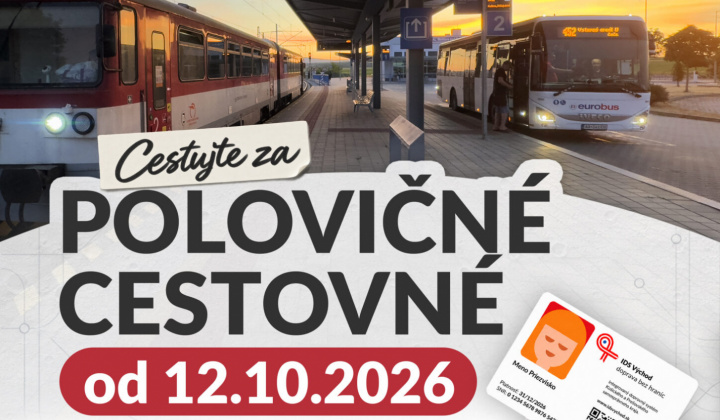 Dočasné zníženie cestovného v regionálnych autobusoch na východe Slovenska